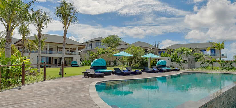 Villa Rose, its pool and gardens